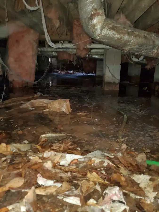Crawl space flood assessment for Commercial Water Damage Restoration in Great Falls